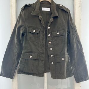 Clara IBARGUREN size M green button front jacket !